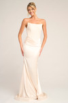 Portia and Scarlett PS26032 Satin Scoop Neck Strapless Dress