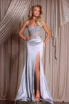 Portia and Scarlett PS26041 Satin Scoop Neck Strapless Dress
