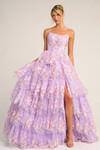 Portia and Scarlett PS26051 Sequin Tulle Strapless Dress