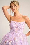 Portia and Scarlett PS26051 Sequin Tulle Strapless Dress