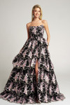 Portia and Scarlett PS26051 Sequin Tulle Strapless Dress