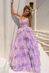 Portia and Scarlett PS26051 Sequin Tulle Strapless Dress