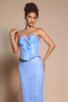 Portia and Scarlett PS26054 Beaded Strapless Corset Dress