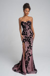 Portia and Scarlett PS26074 Tulle Embroidery Strapless Dress