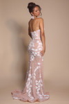 Portia and Scarlett PS26074 Tulle Embroidery Strapless Dress