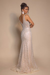 Portia and Scarlett PS26089 Beaded Straps Sleeve Long Dress