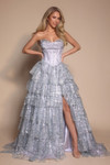 Portia and Scarlett PS26099 Tulle Ruffles Strapless Dress