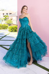 Portia and Scarlett PS26099 Tulle Ruffles Strapless Dress