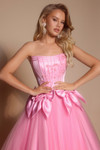 Portia and Scarlett PS26102 Tulle Scoop Neck Strapless Dress
