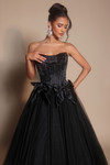 Portia and Scarlett PS26102 Tulle Scoop Neck Strapless Dress