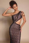 Portia and Scarlett PS26115 Beaded One Shoulder Train Dress