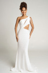 Portia and Scarlett PS26115 Beaded One Shoulder Train Dress