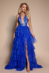 Portia and Scarlett PS26117 Tulle Ruffles Sleeveless Dress