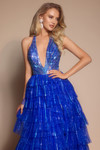 Portia and Scarlett PS26117 Tulle Ruffles Sleeveless Dress
