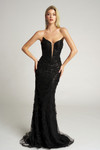 Portia and Scarlett PS26126 Beaded Strapless Corset Dress