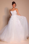 Portia and Scarlett PS26137 Tulle Embroidery Strapless Dress
