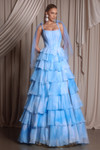 Portia and Scarlett PS26143 Chiffon Ruffles Sleeveless Dress