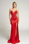 Portia and Scarlett PS26147 Beaded Strapless Corset Dress