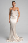Portia and Scarlett PS26170 Satin Strapless Fitted Dress