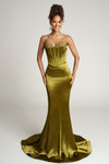 Portia and Scarlett PS26170 Satin Strapless Fitted Dress