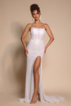 Portia and Scarlett PS26173 Beaded Strapless Corset Dress