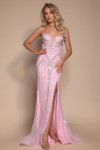 Portia and Scarlett PS26178 Beaded Straps Sleeve Long Dress