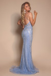 Portia and Scarlett PS26178 Beaded Straps Sleeve Long Dress