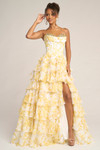 Portia and Scarlett PS26210 Chiffon Ruffles Strapless Dress