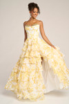 Portia and Scarlett PS26210 Chiffon Ruffles Strapless Dress