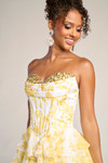 Portia and Scarlett PS26210 Chiffon Ruffles Strapless Dress