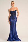 Portia and Scarlett PS26250 Satin Beaded Strapless Dress