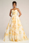 Portia and Scarlett PS26254 Chiffon Strapless Ruched Dress