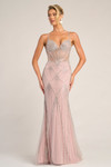 Portia and Scarlett PS26263 Beaded Straps Sleeve Long Dress