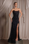 Portia and Scarlett PS26400C Sequin Strapless Corset Dress