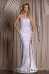 Portia and Scarlett PS26400C Sequin Strapless Corset Dress