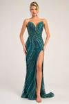 Portia and Scarlett PS26412C Beaded Strapless Corset Dress