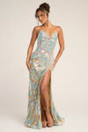 Portia and Scarlett PS26413C Beaded V-Neck Strapless Dress