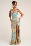 Portia and Scarlett PS26413C Beaded V-Neck Strapless Dress