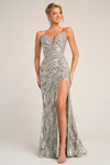 Portia and Scarlett PS26413C Beaded V-Neck Strapless Dress