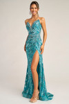 Portia and Scarlett PS26413C Beaded V-Neck Strapless Dress