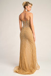 Portia and Scarlett PS26416C Beaded V-Neck Strapless Dress