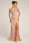 Portia and Scarlett PS26417C Beaded V-Neck Strapless Dress