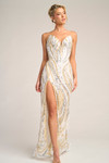 Portia and Scarlett PS26419C Sequin V-Neck Strapless Dress