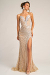 Portia and Scarlett PS26422C Beaded Strapless Fitted Dress