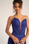 Portia and Scarlett PS26423C Beaded Strapless Corset Dress