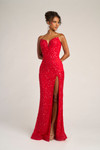 Portia and Scarlett PS26424C Beaded Strapless Fitted Dress