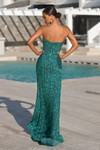 Portia and Scarlett PS26424C Beaded Strapless Fitted Dress