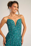 Portia and Scarlett PS26424C Beaded Strapless Fitted Dress