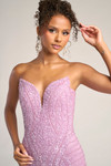 Portia and Scarlett PS26424C Beaded Strapless Fitted Dress