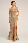 Portia and Scarlett PS26430C Beaded Strapless Fitted Dress